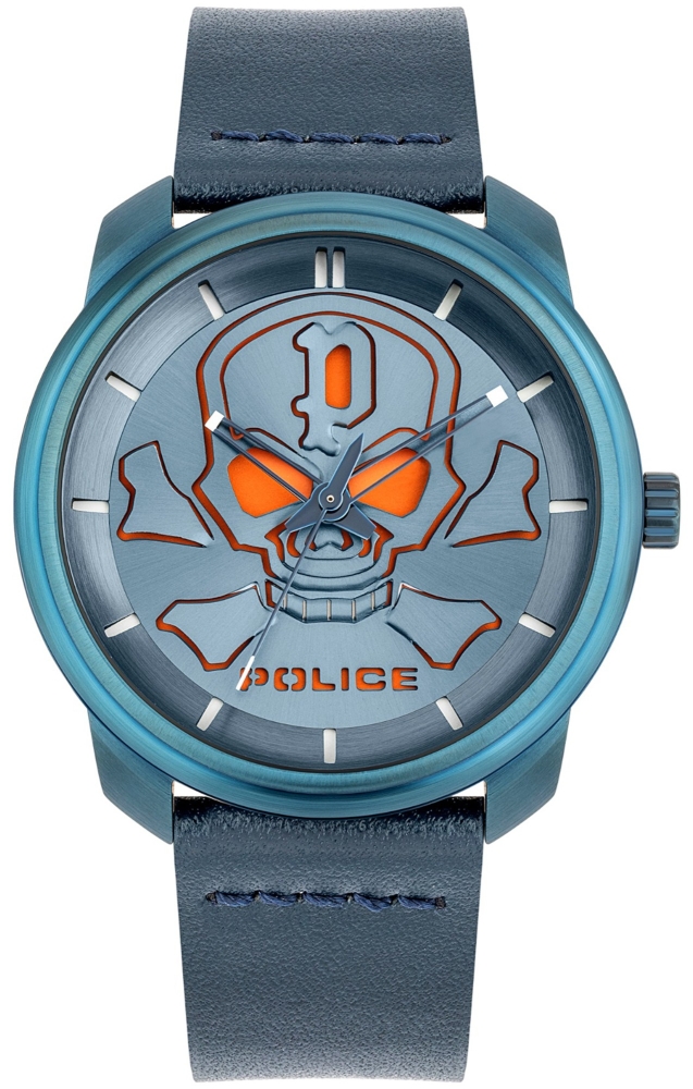 Ceas QUARTZ MAN POLICE PL15714JSBL03 albastru