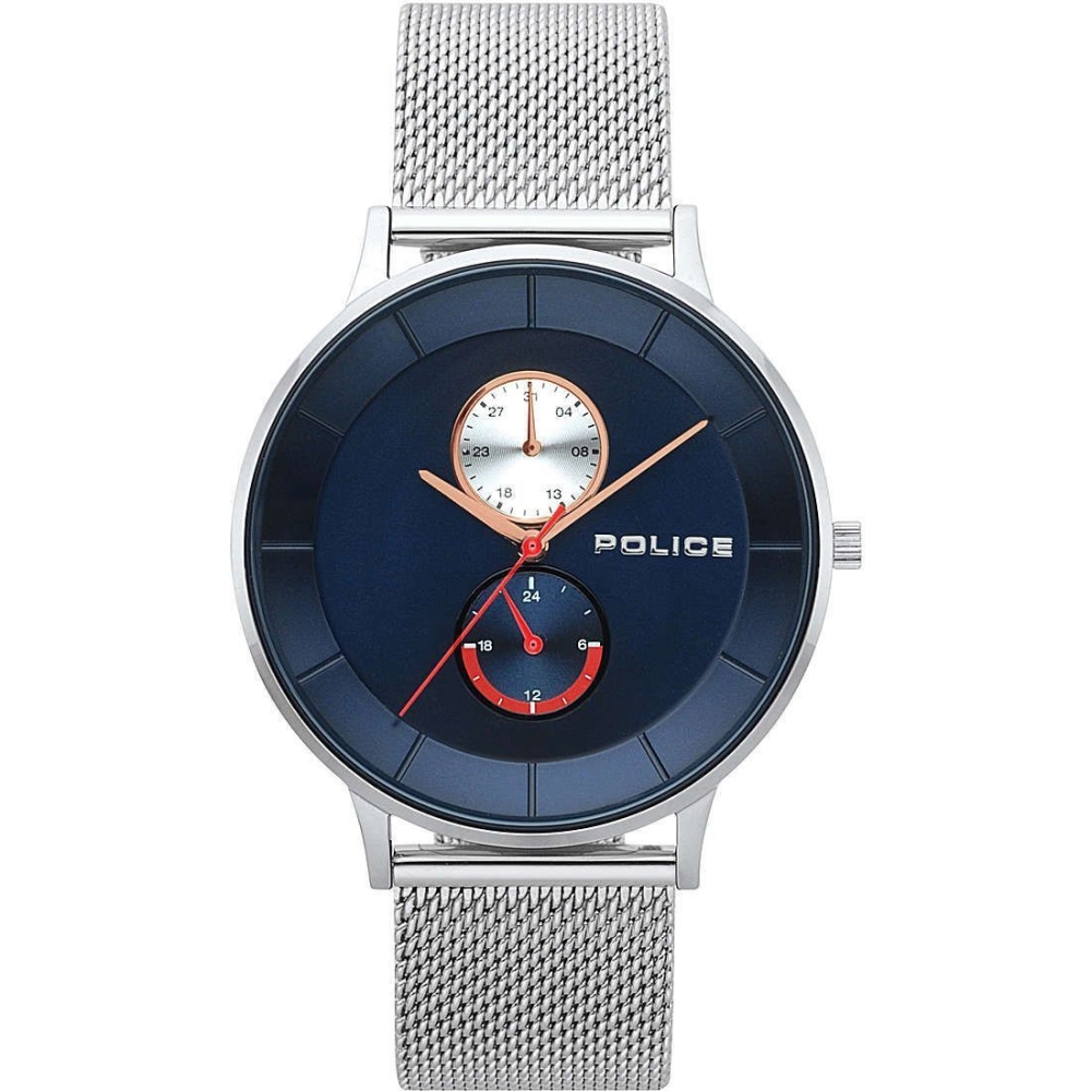 Ceas QUARTZ MAN POLICE R1453293002 argintiu albastru