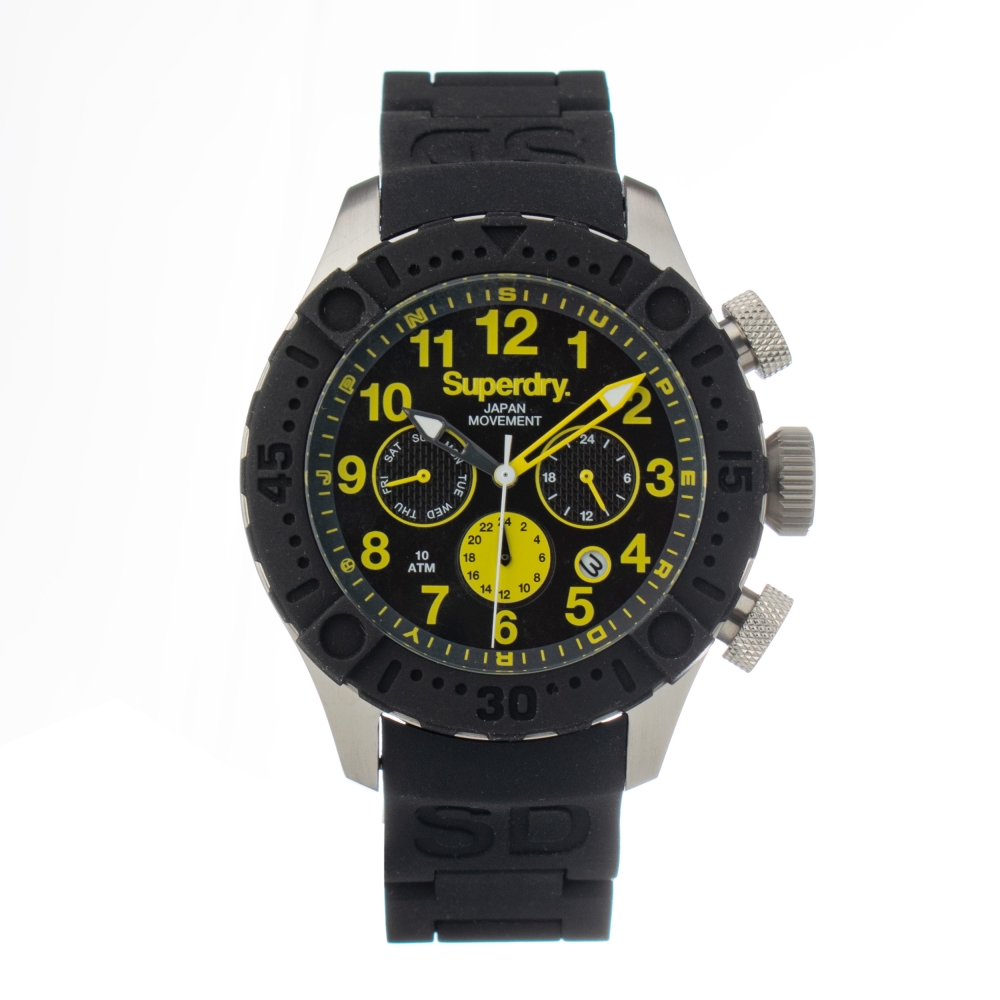 Ceas QUARTZ MAN SUPERDRY SYG142B gri negru