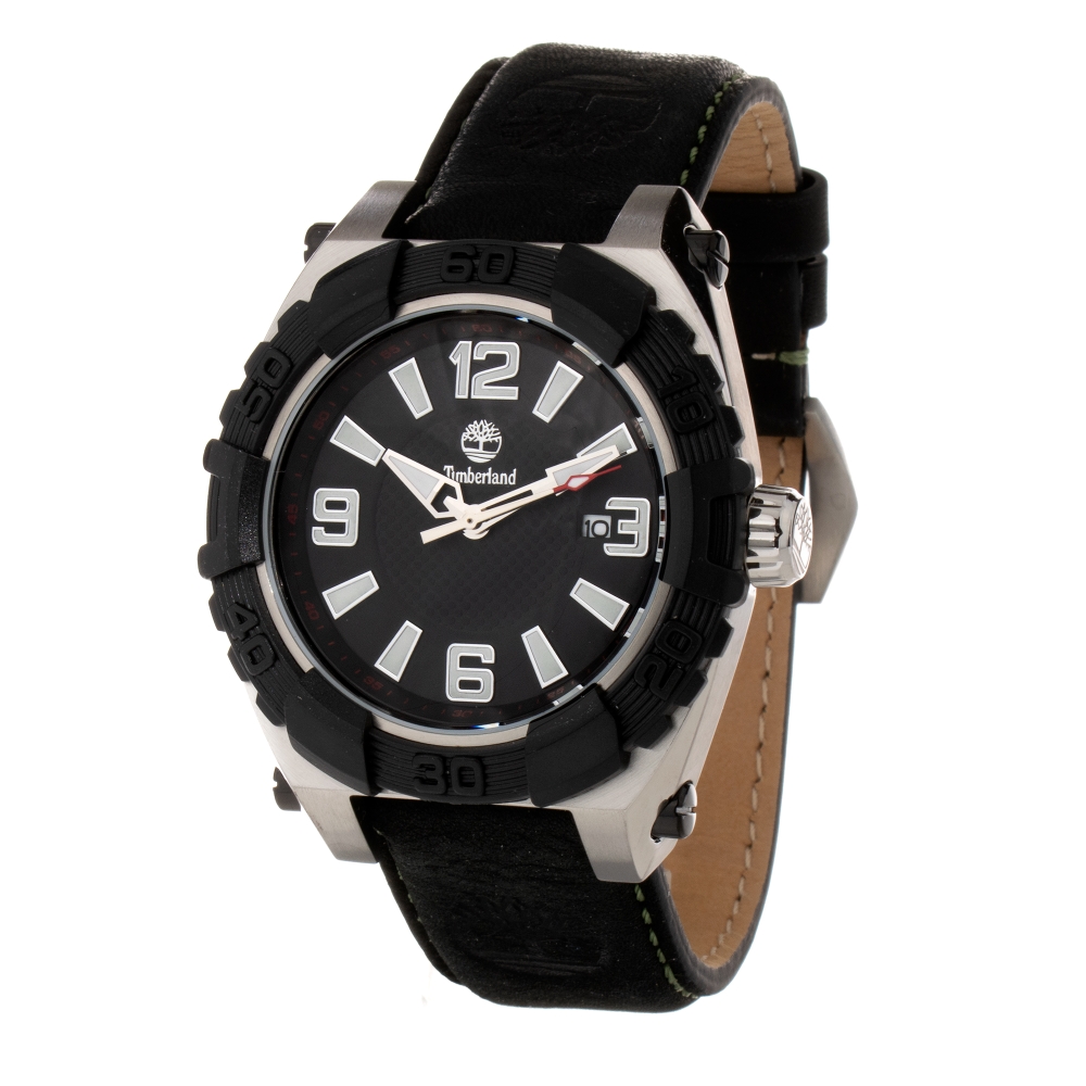 Ceas QUARTZ MAN TIMBERLAND 13321JSTB02BN argintiu negru