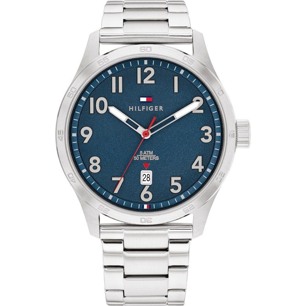 Ceas QUARTZ MAN TOMMY HILFIGER 1710563 argintiu albastru