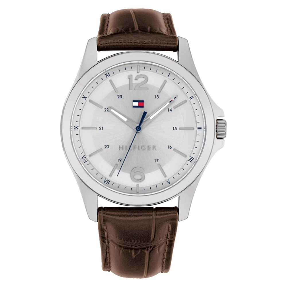 Ceas QUARTZ MAN TOMMY HILFIGER 1791377 gri maro alb