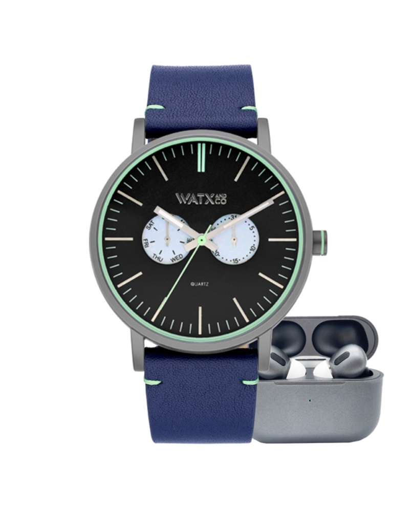 Ceas QUARTZ MAN WATXANDCO RELOJ17_44 gri albastru