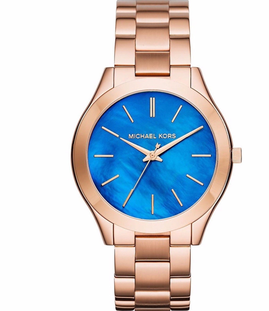 Ceas QUARTZ MICHAEL KORS MK3494 pentru Femei roz auriu albastru