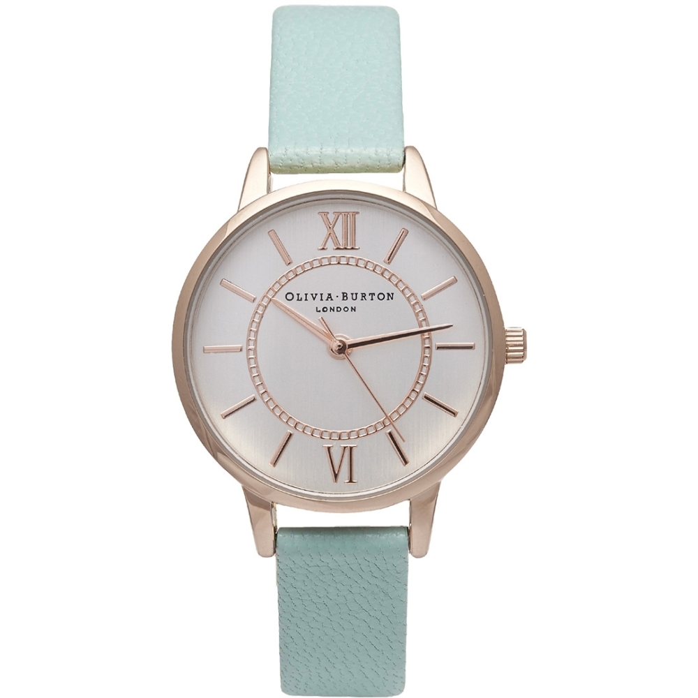 Ceas QUARTZ OLIVIA BURTON OB15WD47 pentru Femei auriu verde alb