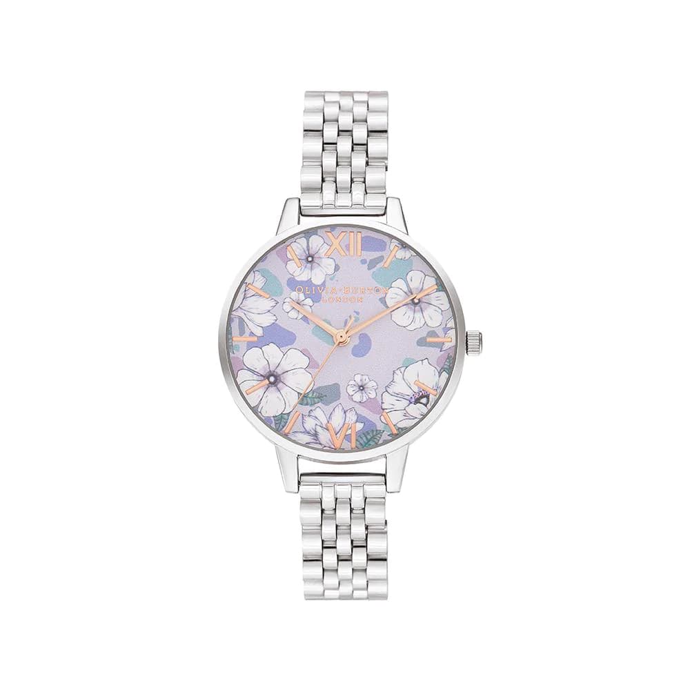 Ceas QUARTZ OLIVIA BURTON OB16AN05 pentru Femei argintiu lila