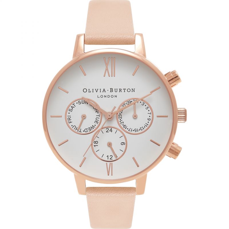 Ceas QUARTZ OLIVIA BURTON OB16CG88 pentru Femei roz alb