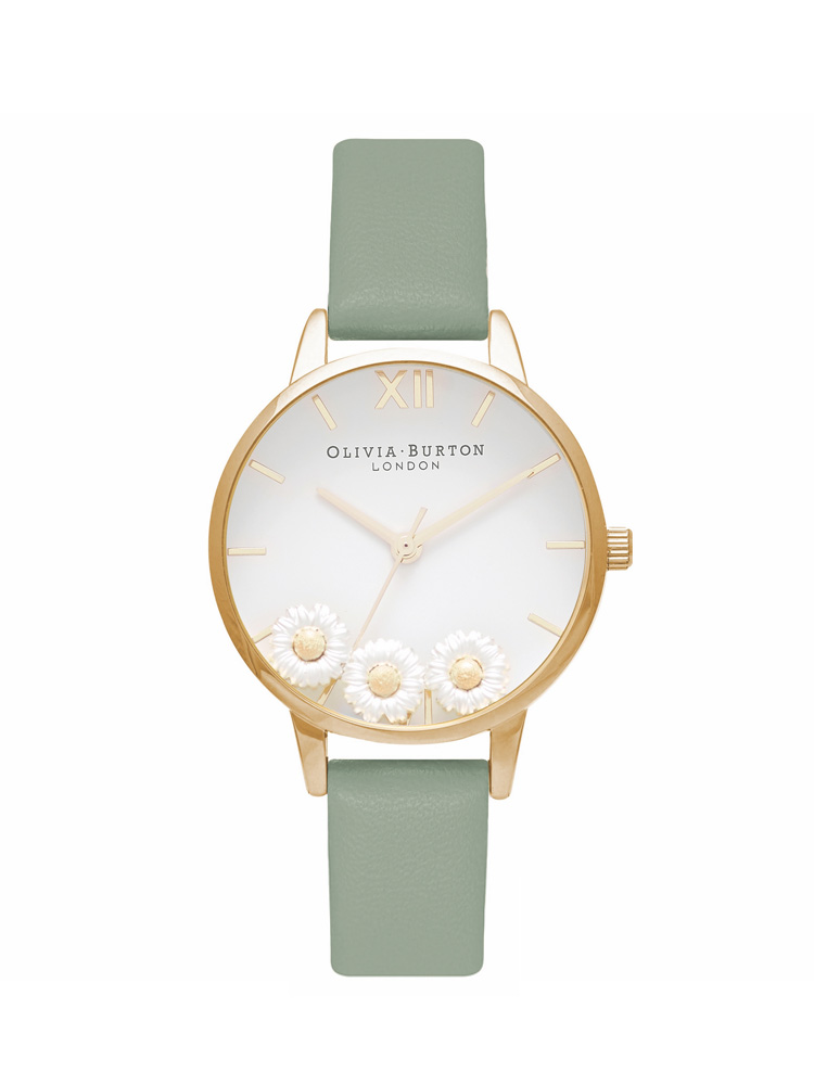 Ceas QUARTZ OLIVIA BURTON OB16CH17 pentru Femei auriu verde alb