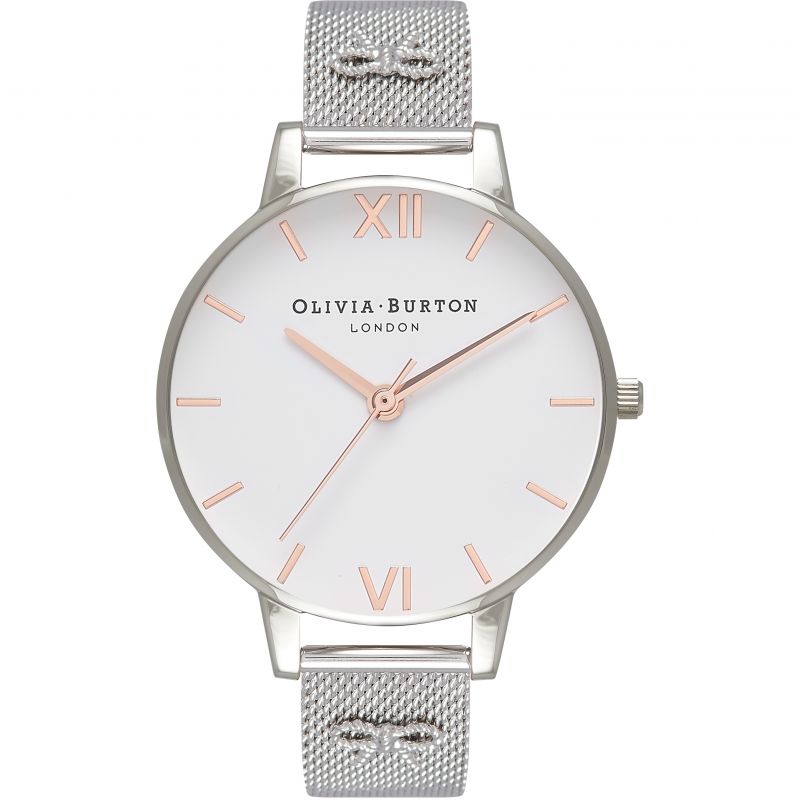 Ceas QUARTZ OLIVIA BURTON OB16ES10 pentru Femei argintiu alb