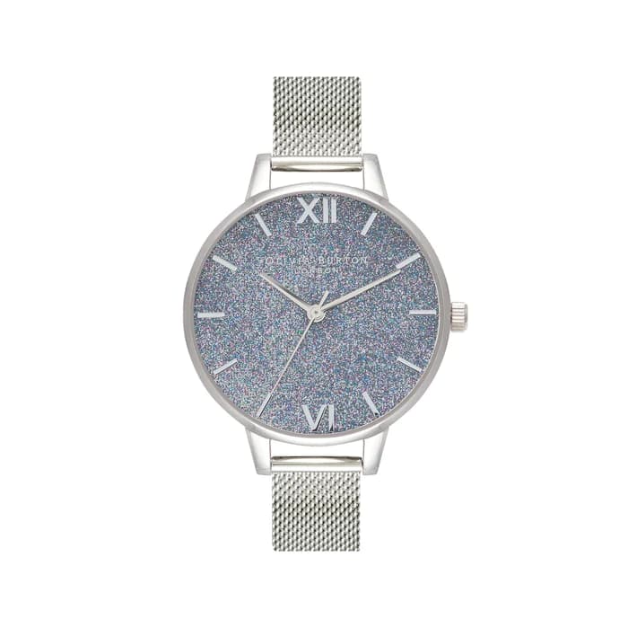 Ceas QUARTZ OLIVIA BURTON OB16GD77 pentru Femei argintiu albastru