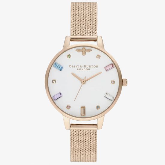 Ceas QUARTZ OLIVIA BURTON OB16RB15 pentru Femei roz alb