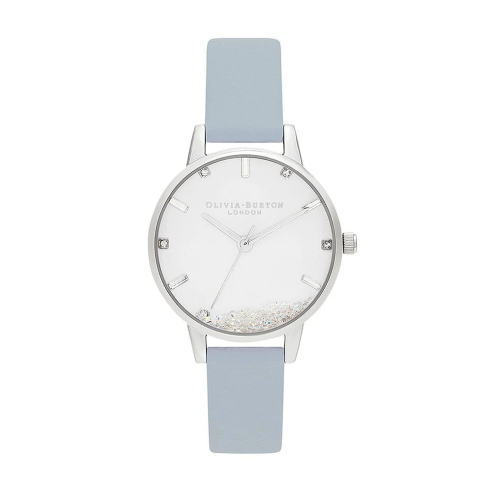 Ceas QUARTZ OLIVIA BURTON OB16SG07 pentru Femei argintiu albastru