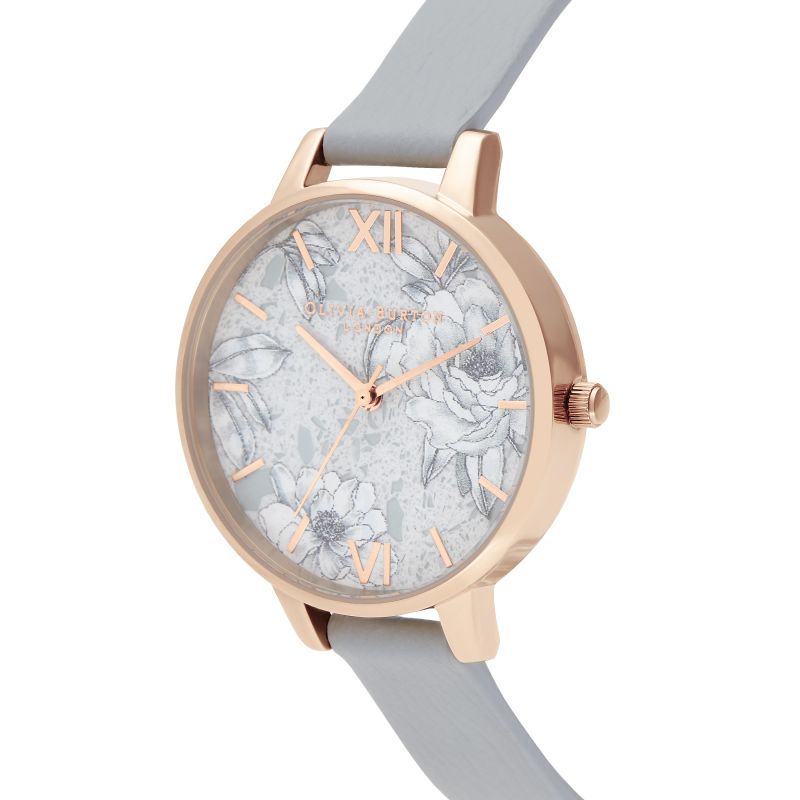 Ceas QUARTZ OLIVIA BURTON OB16TZ01 pentru Femei roz gri