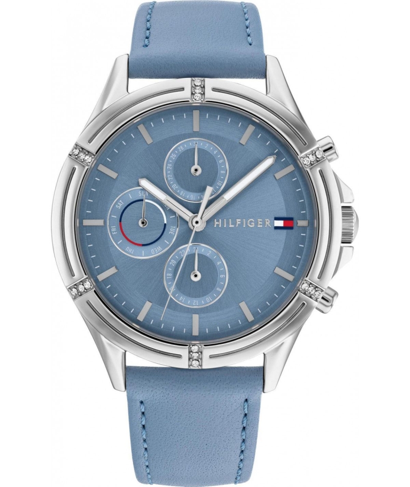 Ceas QUARTZ TOMMY HILFIGER 1782500 pentru Femei argintiu deschis albastru