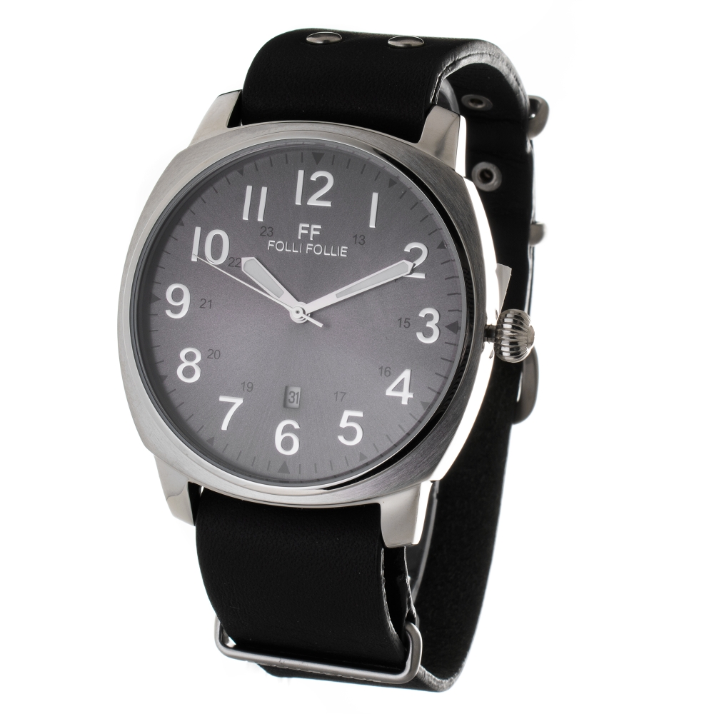 Ceas QUARTZ UNISEX FOLLI FOLLIE WT14T0015DFDF argintiu negru