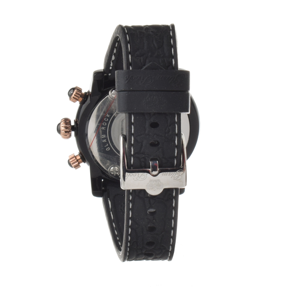 Ceas QUARTZ UNISEX GLAM ROCK GR62115-B negru alb