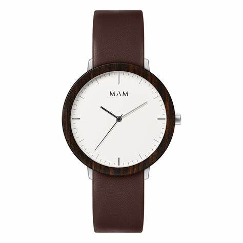 Ceas QUARTZ Unisex MAM MAM628 maro alb