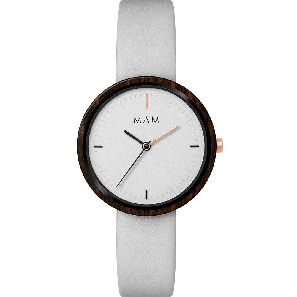 Ceas QUARTZ Unisex MAM MAM658 maro alb