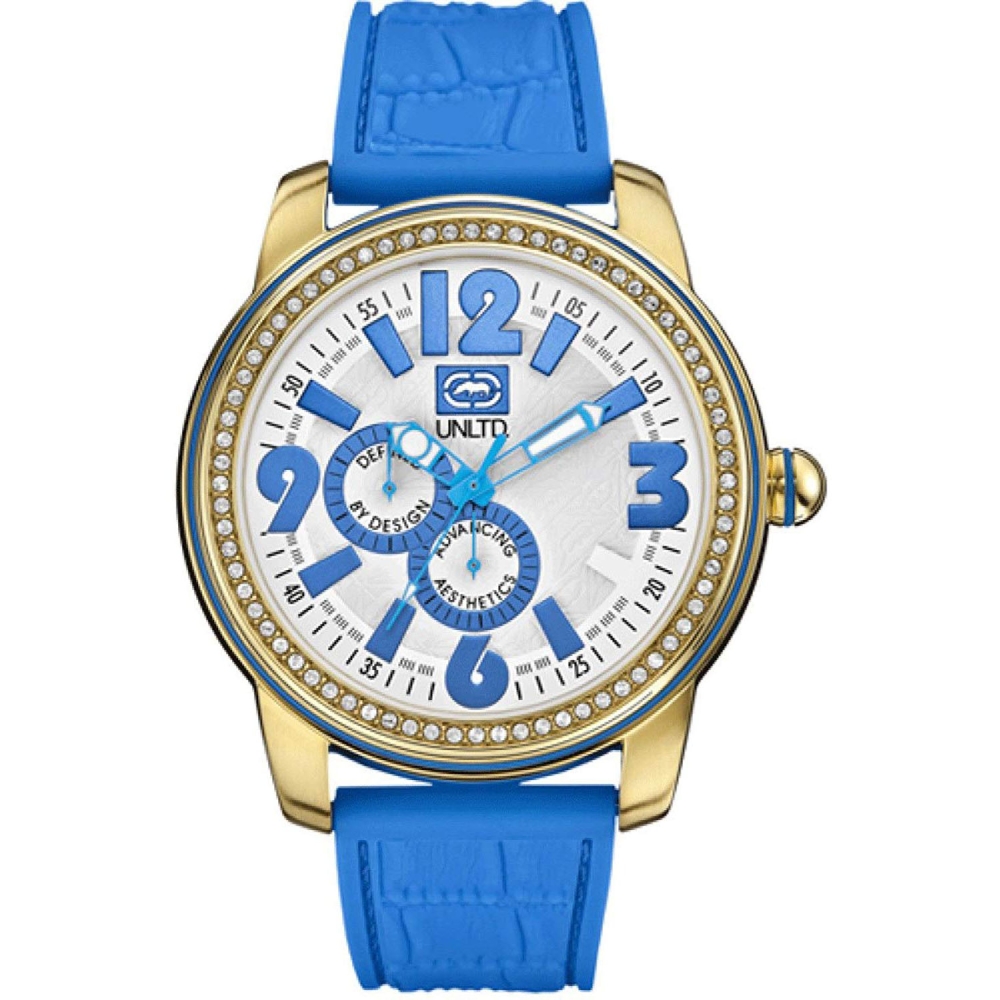 Ceas QUARTZ UNISEX MARC ECKO E13544G5 auriu albastru gri