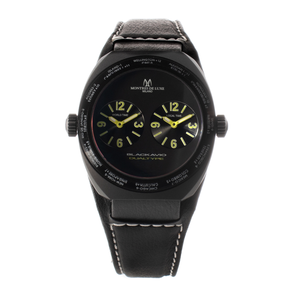 Ceas QUARTZ UNISEX MONTRES DE LUXE 09BK-3003 negru