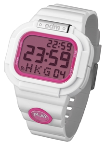 Ceas QUARTZ Unisex ODM PP002-05 alb roz fucsia