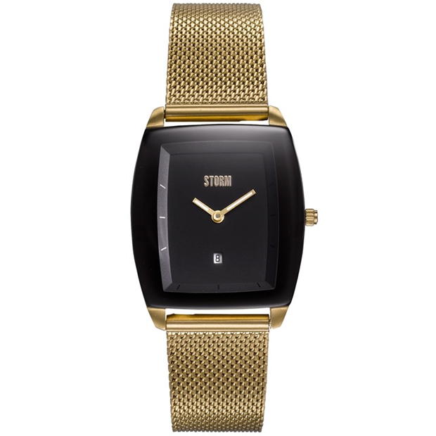 Storm Mini Zaire Gold Black Stainless Steel Watch