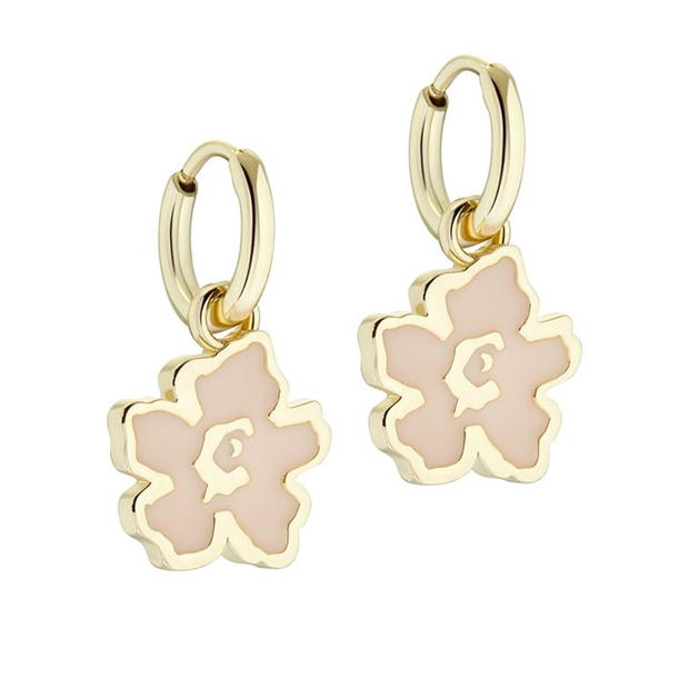 Ted Baker LARLI Flower Enamel Huggie Earrings For dama