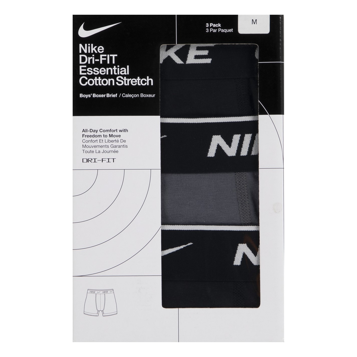 Lenjerie intima Nike Cotton Brief 3 Pack baietel