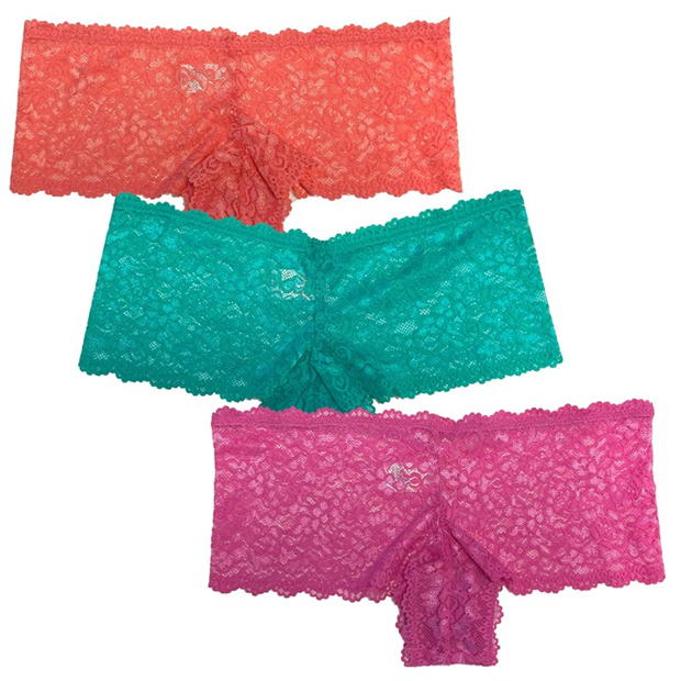 Studio 3 Pack Lace Frenchie Briefs