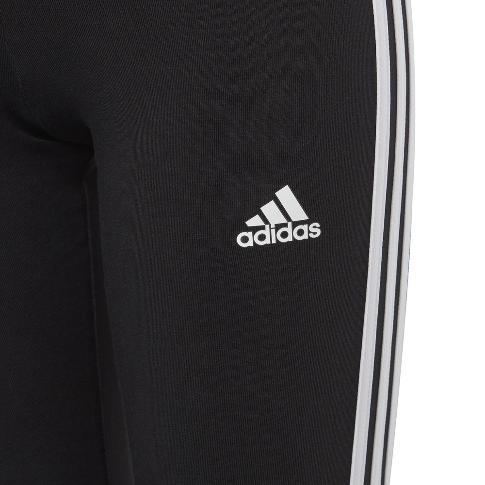 adidas Essentials 3-Stripes Cotton Tights black IC3623 copil