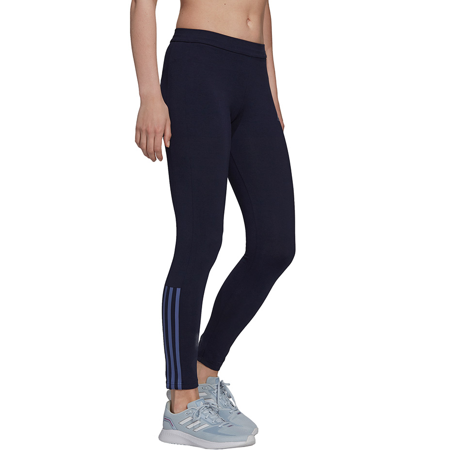 Legginsy damskie adidas Essentials Fitted fioletowe H10252