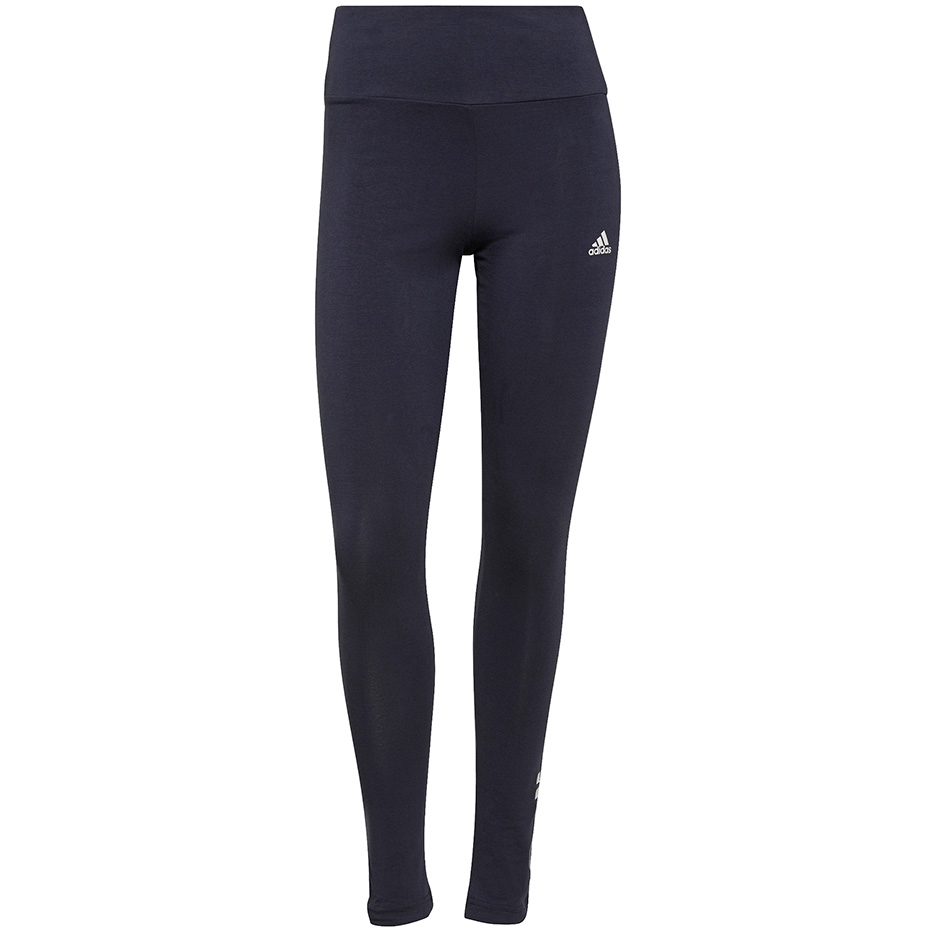 Colant Legginsy damskie adidas Essentials High-Waisted Logo granatowe H07781