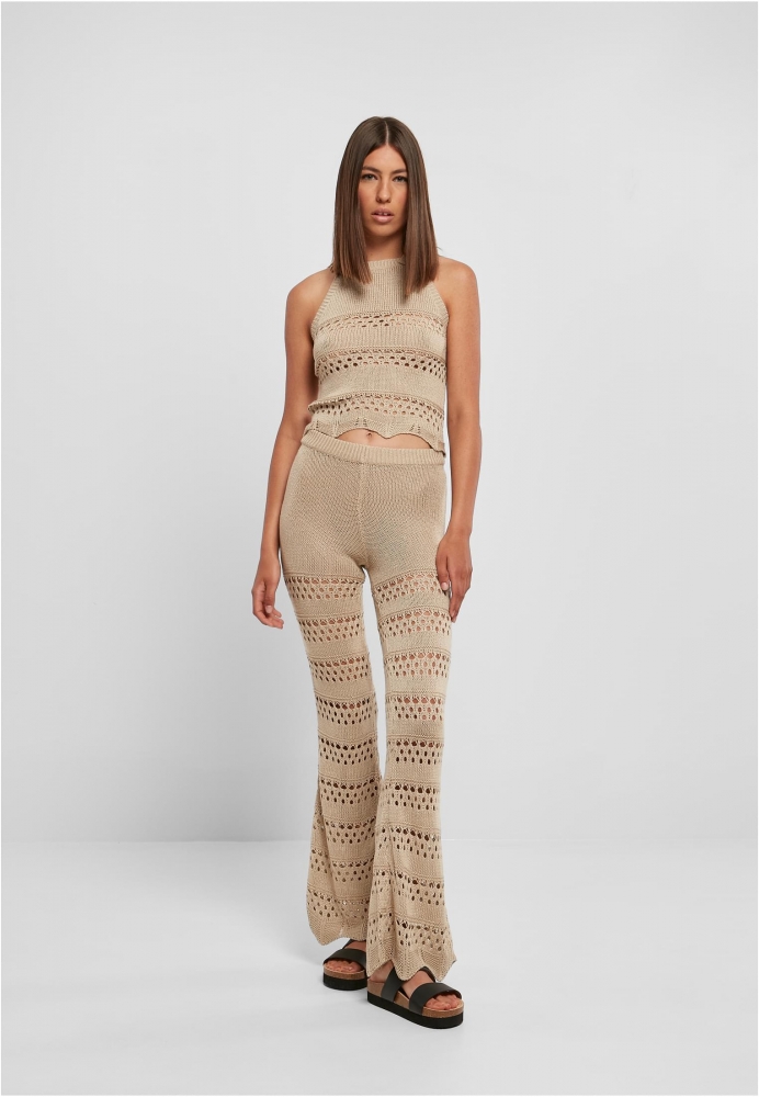 Colant Flared Crochet Knit dama Urban Classics