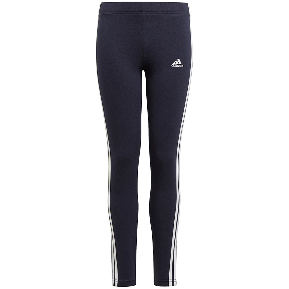 Legginsy dla dzieci adidas Essentials 3 Stripes granatowe GN4063