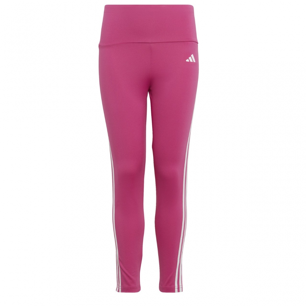 Legginsy dla dzieci adidas Essentials Aerorady 3-Stripes High-Waisted Tights rozowe HR5790