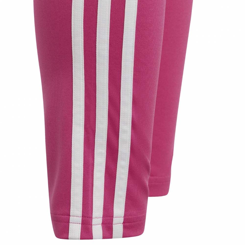 Legginsy dla dzieci adidas Essentials Aerorady 3-Stripes High-Waisted Tights rozowe HR5790