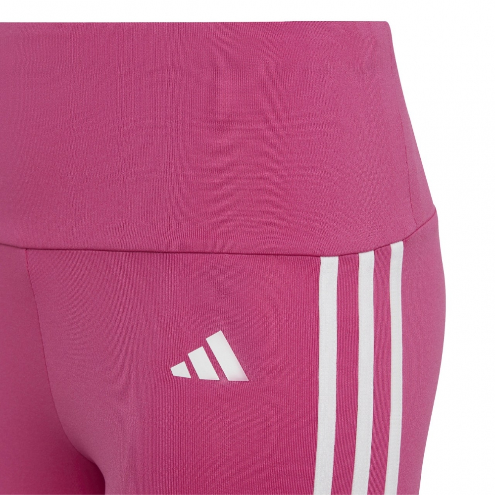 Legginsy dla dzieci adidas Essentials Aerorady 3-Stripes High-Waisted Tights rozowe HR5790