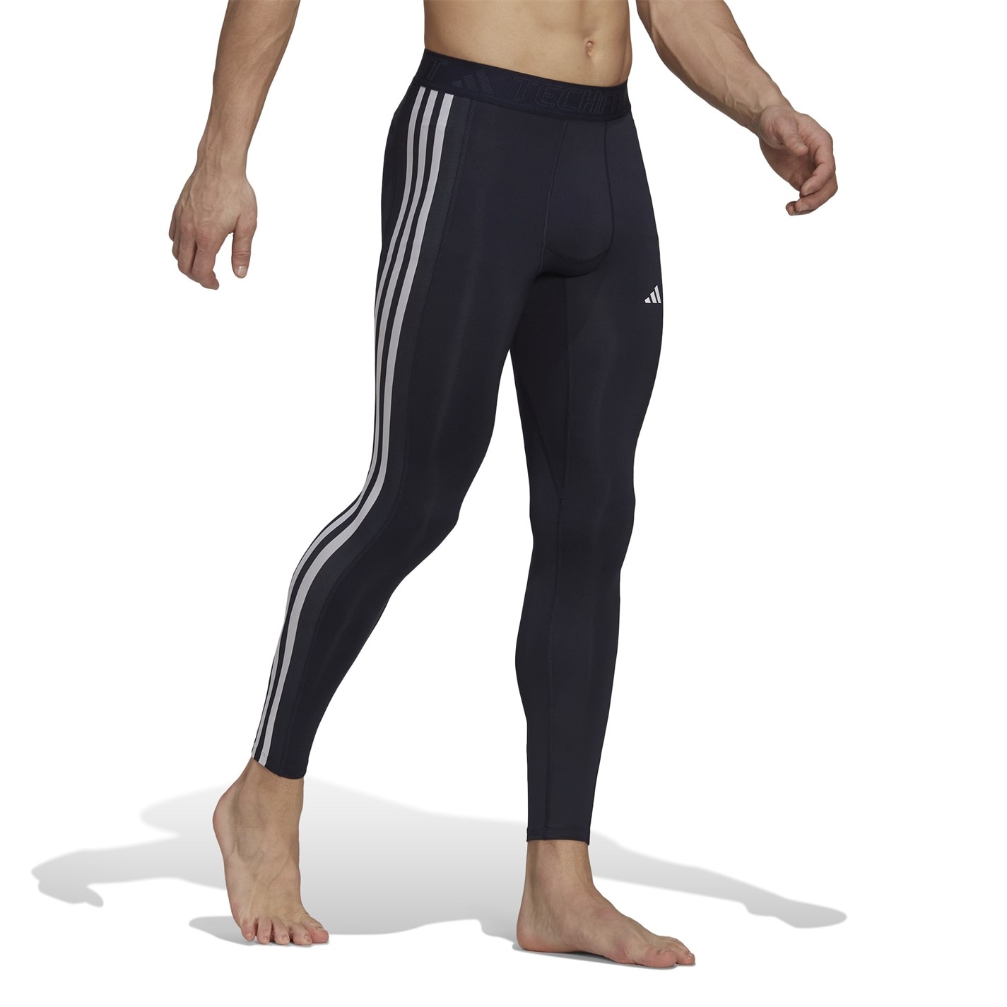 adidas Techfit 3-Stripes Training Long Tights barbat