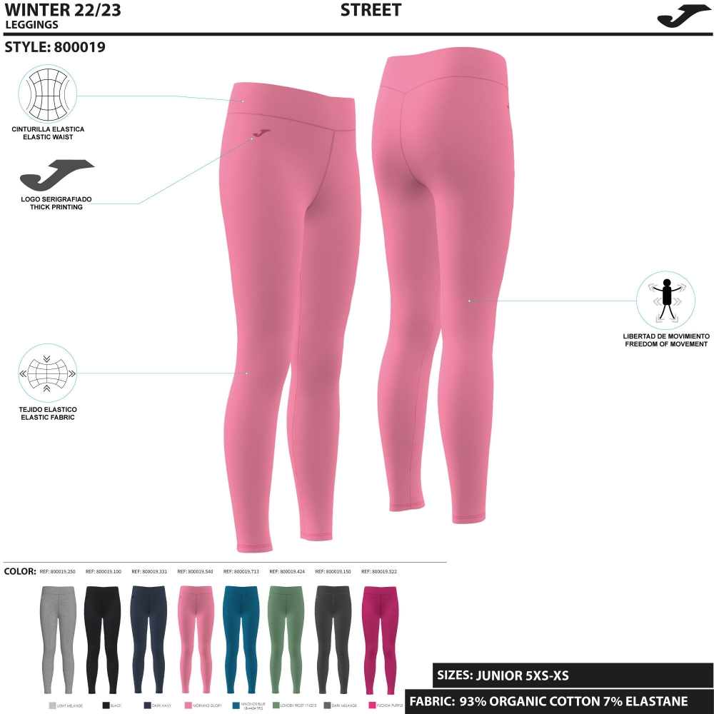 Street Long Tights Pink Joma