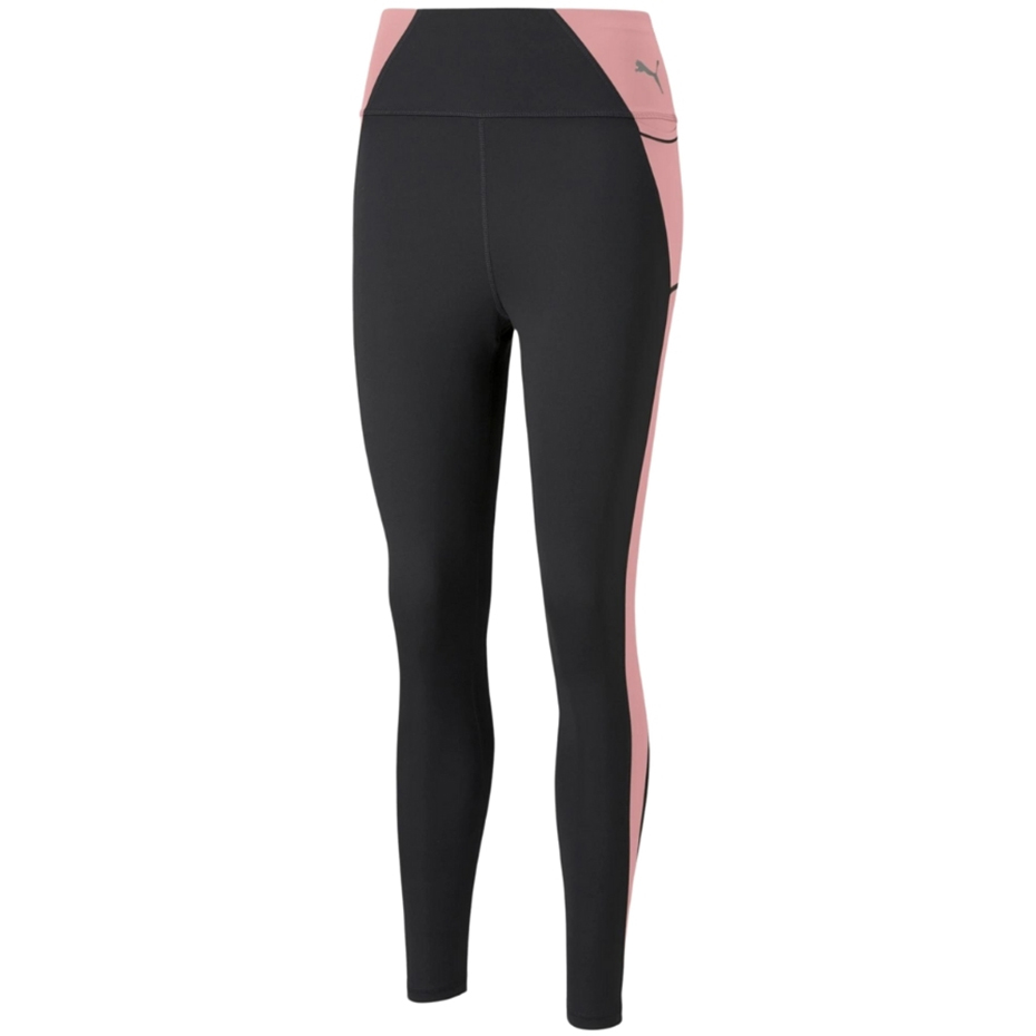 Legginsy damskie Puma Evostripe High Waist 7/8 czarno-różowe 589158 01