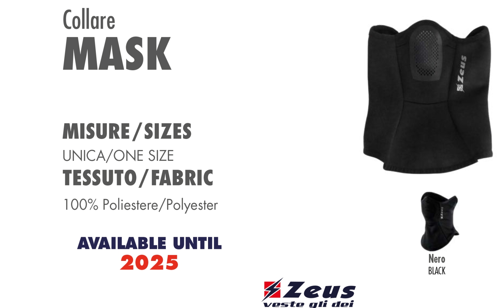 COLLARE MASK Zeus negru