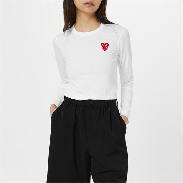 Tricou COMME DES GARCONS PLAY Comme Double Hrt Ld34