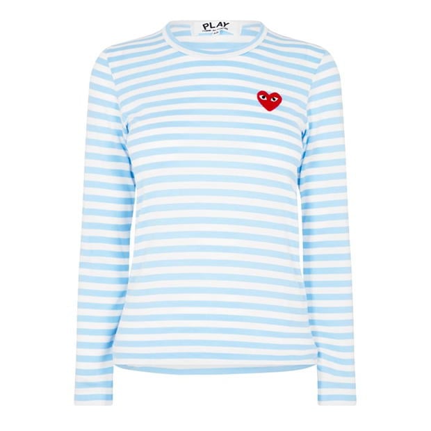 COMME DES GARCONS PLAY Stripe Heart Top