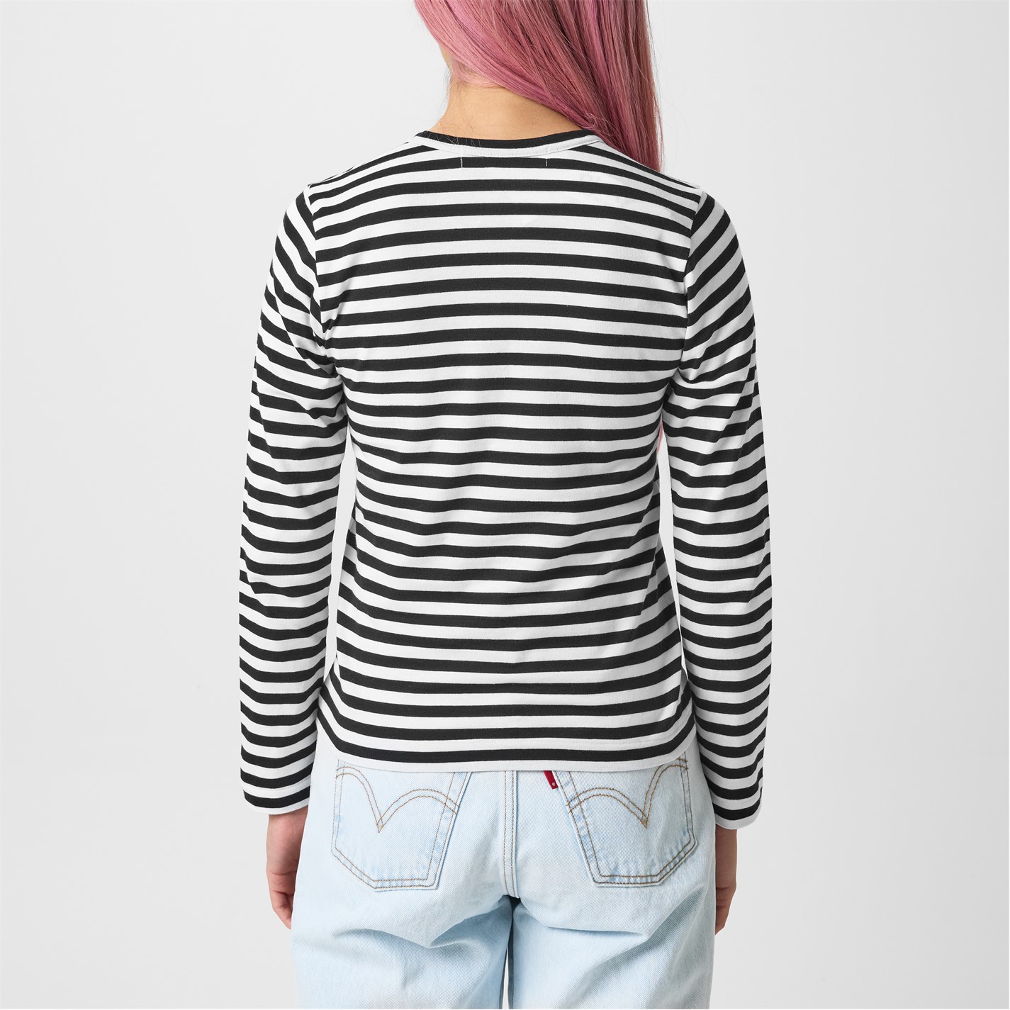 COMME DES GARCONS PLAY Stripe Heart Top