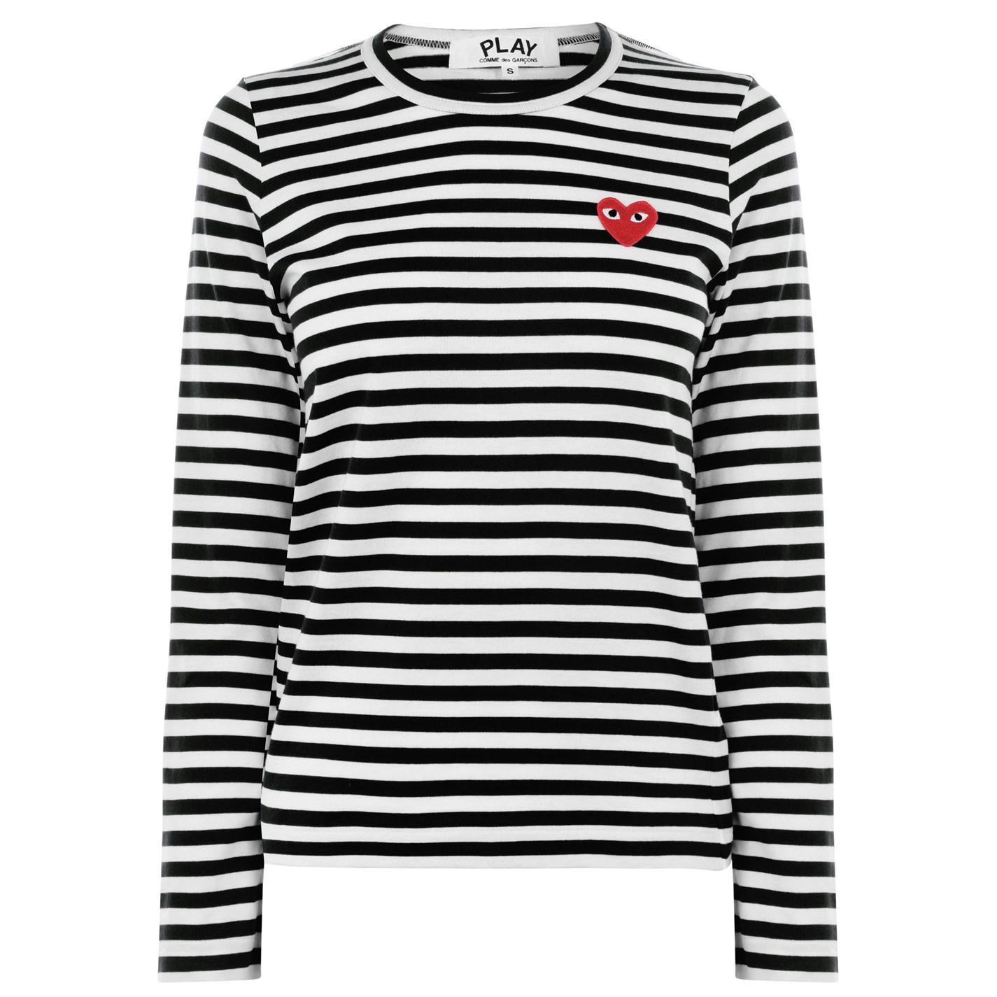 COMME DES GARCONS PLAY Stripe Heart Top