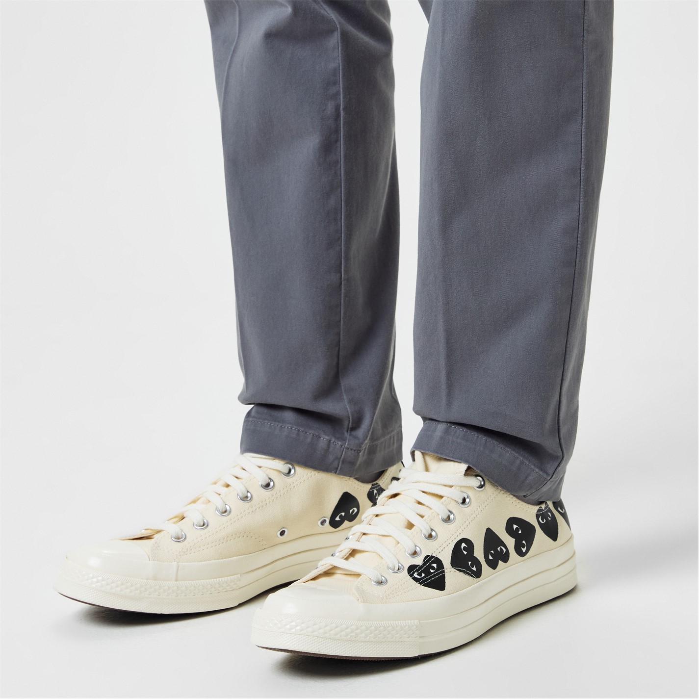 COMME DES GARCONS PLAY Multi Hearts-Print Low-Top Sneakers