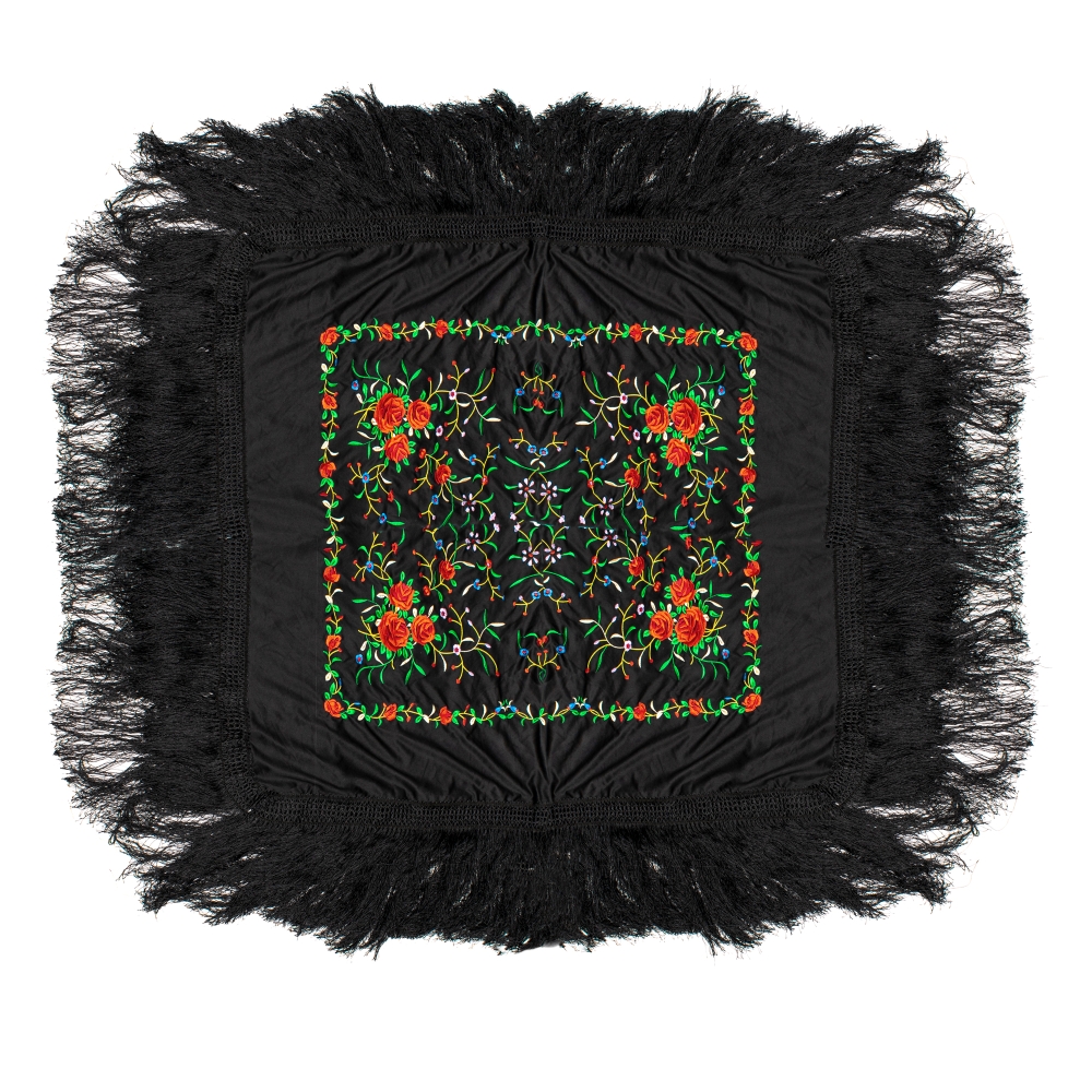 SHAWL FLAMENCO PGGRCN22 pentru Femei negru