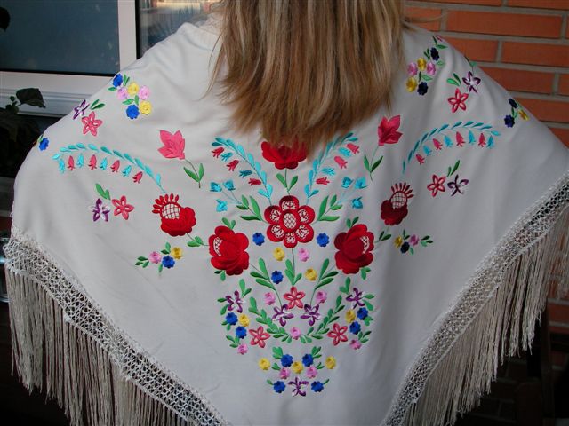 SHAWL FLAMENCO PGM3933 pentru Femei roz