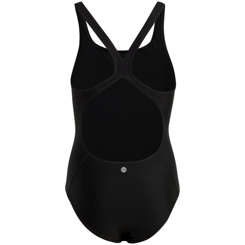 Costum de baie Adidas Solid Small Logo pentru fete negru HR7477