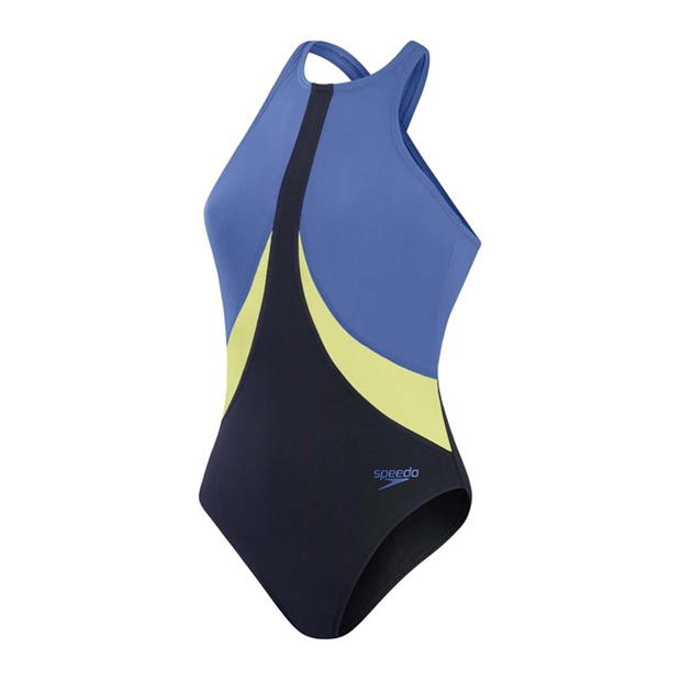 Costum inot Speedo Colourblock Highneck Crossback